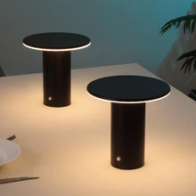 Load image into Gallery viewer, Set of Two 8" Clear USB Table Lamps LED
