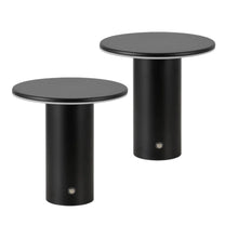 Load image into Gallery viewer, Set of Two 8" Clear USB Table Lamps LED
