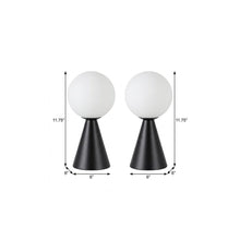 Load image into Gallery viewer, Set of Two 12" Clear Lighthouse USB Table Lamps LED
