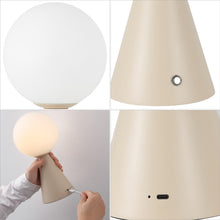 Load image into Gallery viewer, Set of Two 12" Clear Lighthouse USB Table Lamps

