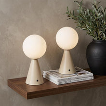 Load image into Gallery viewer, Set of Two 12" Clear Lighthouse USB Table Lamps
