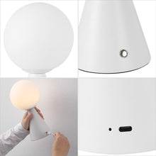 Load image into Gallery viewer, Set of Two 12" Clear Lighthouse USB Table Lamps
