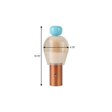 Load image into Gallery viewer, 11" Copper USB Table Lamp LED
