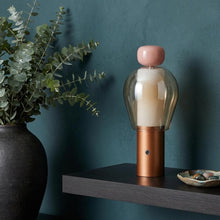 Load image into Gallery viewer, 11" Copper USB Table Lamp LED
