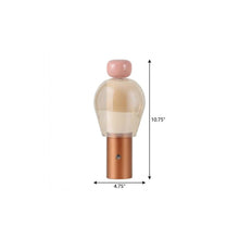 Load image into Gallery viewer, 11" Copper USB Table Lamp LED
