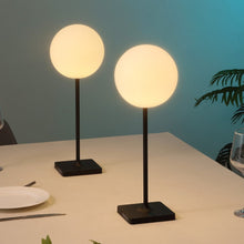 Load image into Gallery viewer, Set of Two 18" Black USB Table Lamps
