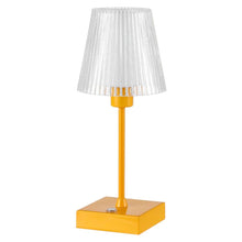 Load image into Gallery viewer, 13" Orange USB Table Lamp With Empire Shade
