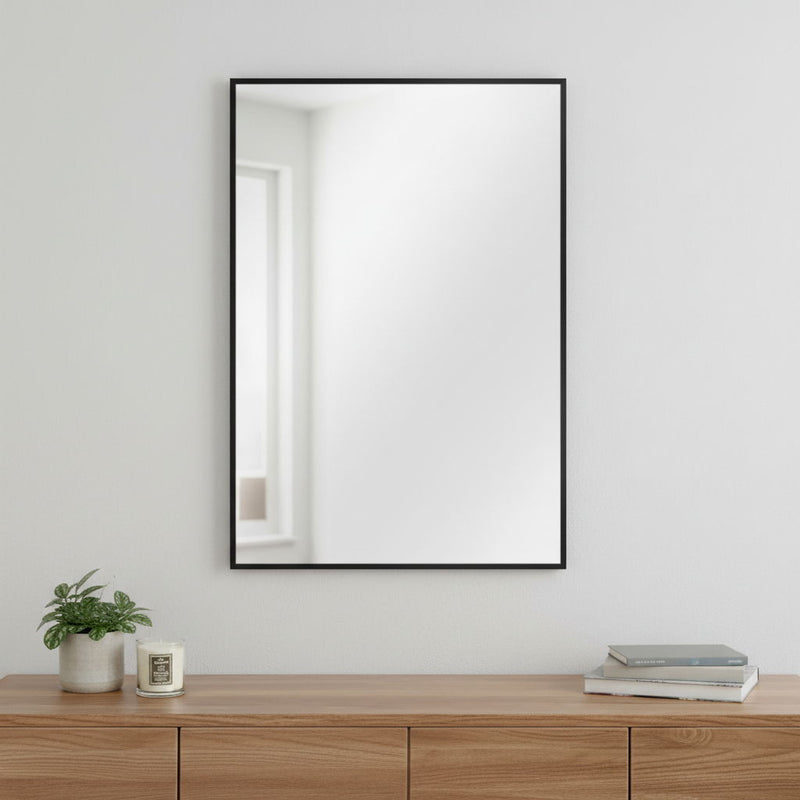 36" Framed Accent Mirror - Black