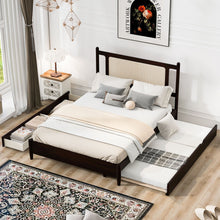 Load image into Gallery viewer, Platform Bed With 2 Big Drawers &amp; Trundle
