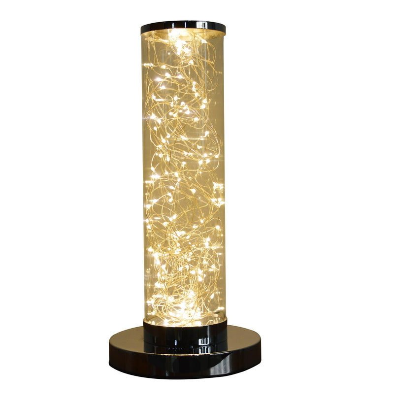 Metal Column LED Table Lamp - Silver