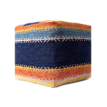 Load image into Gallery viewer, Polyester Blend Ottoman - Multicolored
