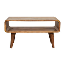 Load image into Gallery viewer, Solid Wood Open Shelving TV Stand - Brown
