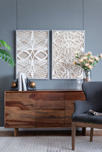 Load image into Gallery viewer, Leaf Shadow Box Wall Decor (Set of 2) - White / Gray
