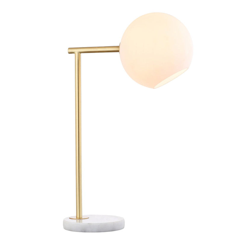 Round Globe Lamp With Globe Shade - Gold