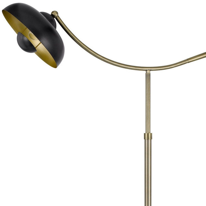 Adjustable Arc Floor Lamp With Bronze Dome Shade - Bronze