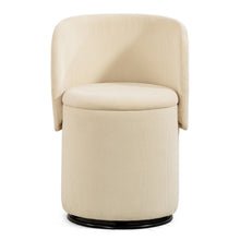 Load image into Gallery viewer, Barrel Chair, Built In Storage, 360° Swivel - Beige
