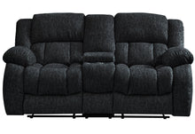 Load image into Gallery viewer, Manual Reclining Loveseat With Storage - Black
