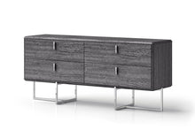 Load image into Gallery viewer, 70" Wood Four Drawer Double Dresser - Gray
