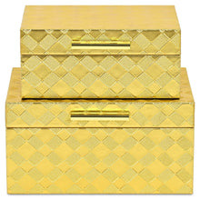 Load image into Gallery viewer, Hand Painted Decorative Keepsake Box - Gold
