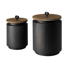 Load image into Gallery viewer, Decorative Canister (Set of 2) - Dark Gray
