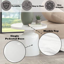 Load image into Gallery viewer, Zaid - Engineering Marble High Gloss Table
