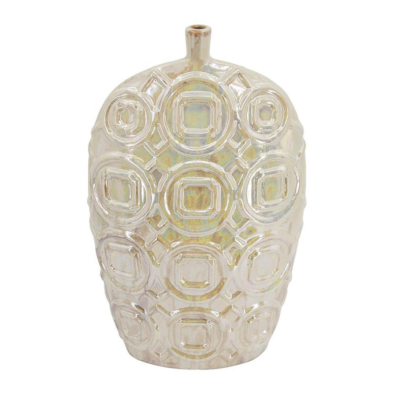 Geometric Bud Table Vase (574263) - Cream
