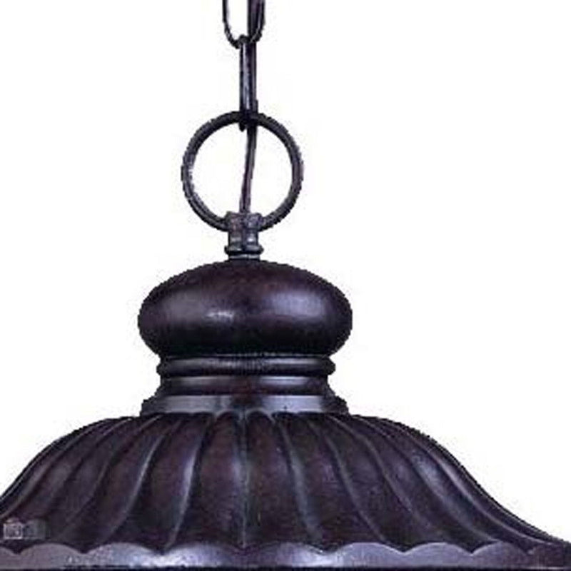 Naples 3-Light Marbelized Hanging Light - Mahogany
