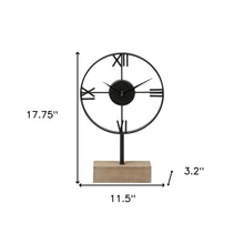 Load image into Gallery viewer, Table Clock (376228) - Black
