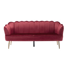 Load image into Gallery viewer, Modern Glam 3 Seater Sofa With Velvet Texture
