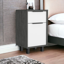 Load image into Gallery viewer, One Drawer Faux Wood Nightstand With Storage - Gray
