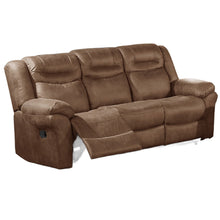 Load image into Gallery viewer, Power Reclining Sofa With USB Port Upholstered Pillow Arms And Headrest - Brown

