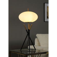 Load image into Gallery viewer, Clarendon - Orb Shade Tripod Table Lamp Desk &amp; Bedside Lamp - Black
