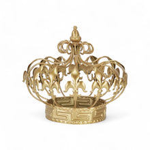 Load image into Gallery viewer, Golden Fleur de Lis Crown Sculpture - Gold
