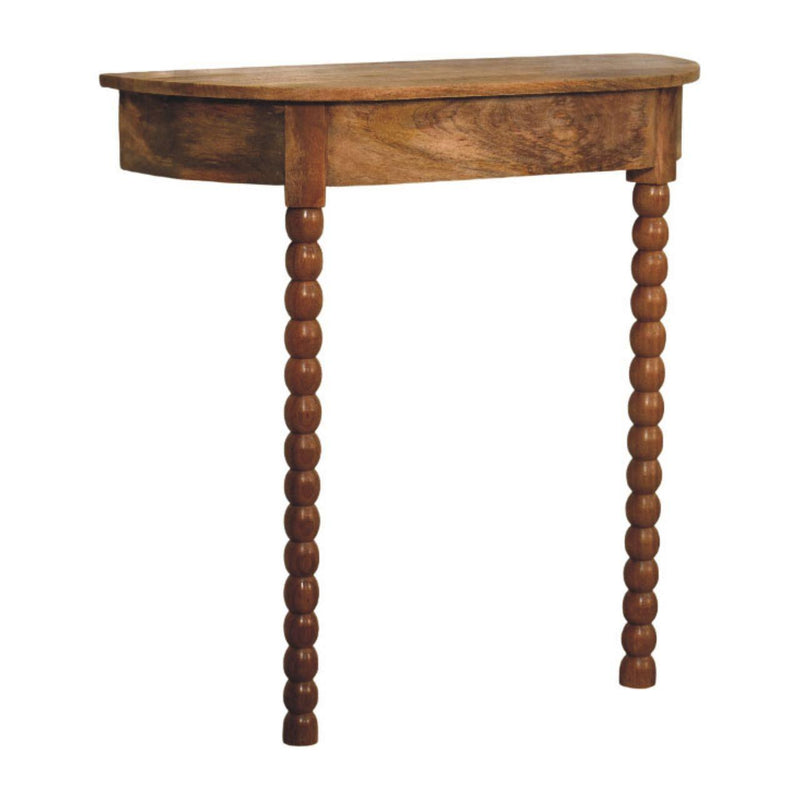 Two Leg Leaning Wall Mount Console Table (738359) - Brown
