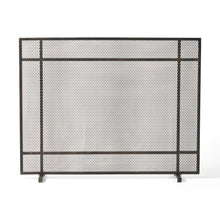 Load image into Gallery viewer, Elegant Iron Fire Screen For Fireplace Protection
