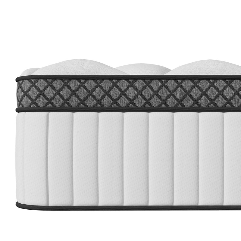 12" Queen Foam Hybrid Mattress - White