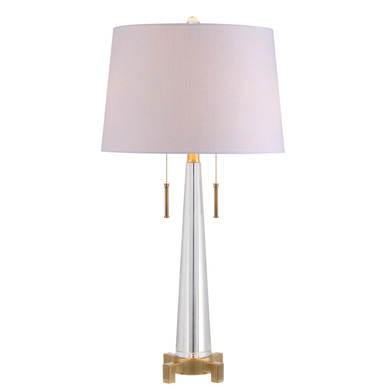Novelty Table Lamp With Empire Shade - Clear