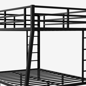 Metal Full XL over Queen Bunk Bed for Teens and Adults,Space-Saving/Noise Reduced/No Box Spring Needed, Old SKU W1307S00015(Expect arrive date 2024/3/24)