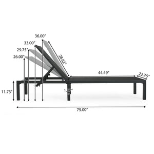 Westport - Outdoor Chaise Lounge (Set of 2) - Black