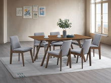 Load image into Gallery viewer, Kaela - 7 Pieces Dining Room Set - Walnut / Light Gray
