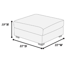 Load image into Gallery viewer, Soft Upholstered Ottoman - Black
