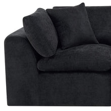Load image into Gallery viewer, Chenille Modular Sofa Chaise With Toss Pillows (725202) - Black
