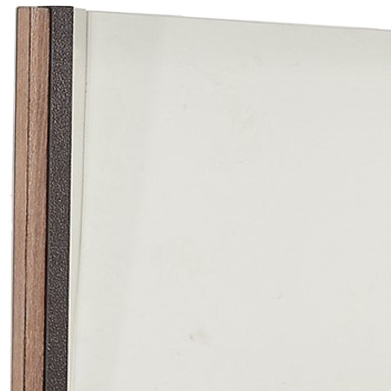 35" Framed Accent Mirror - Natural