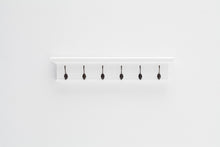 Load image into Gallery viewer, 39" Classic Wood Six Hook Hanging Coat Rack - White
