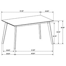 Load image into Gallery viewer, Aston - 5 Piece Counter Height Dining Set With Bent Backs And Upholstered Seats - Walnut
