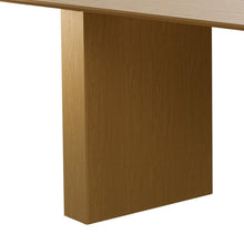 Load image into Gallery viewer, 86" Natural Wood Double Pedestal Base Oval Dining Table
