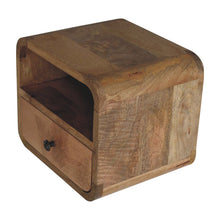 Load image into Gallery viewer, 12" Solid Wood One Drawer Floating Nightstand - Oak
