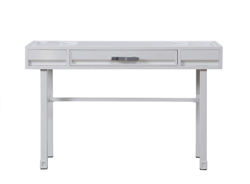 47" Iron Vanity Table - White
