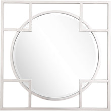 Load image into Gallery viewer, 33" Square Metal Framed Accent Mirror - Silver
