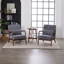 Load image into Gallery viewer, Accent Chair With Pillow And Wood Frame
